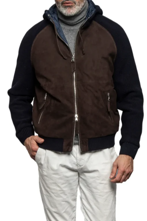 Doris Knit Leather Jacket