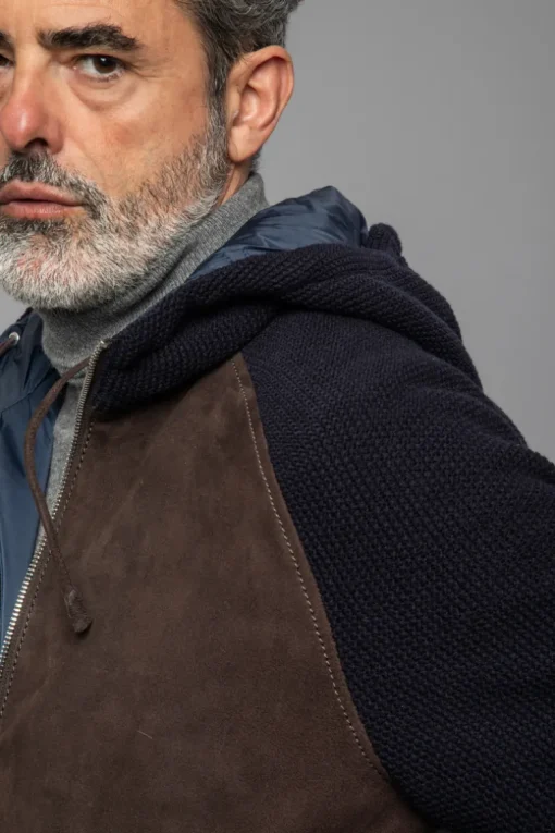 Doris Knit Leather Jacket