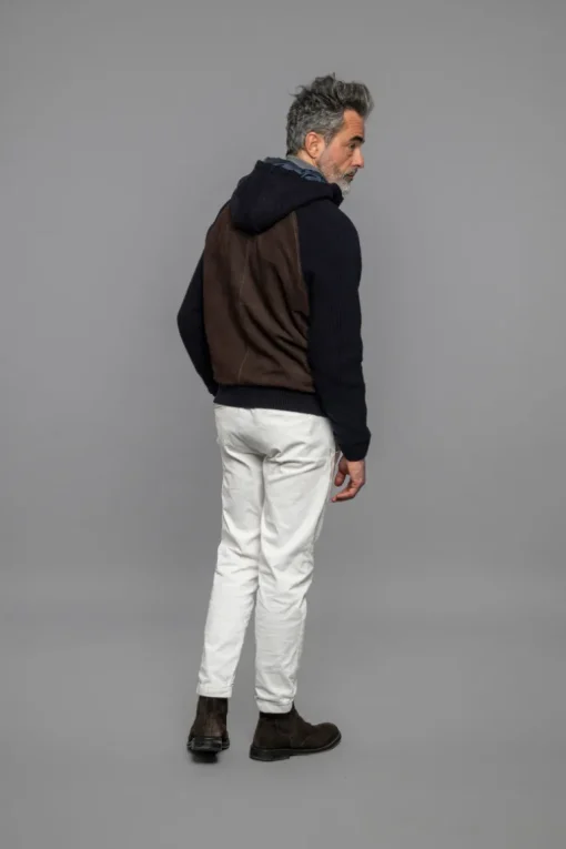 Doris Knit Leather Jacket
