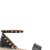 Double Rockstud Flatform Sandals