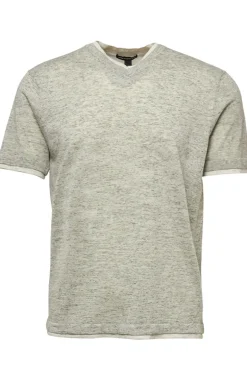Double Trim V-Neck Tee
