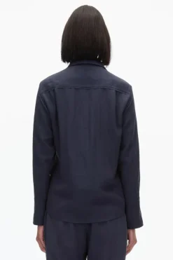 Draped Crossover Shirt