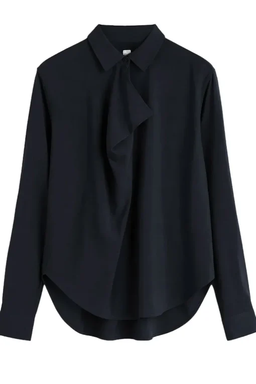Drape-Front Shirt