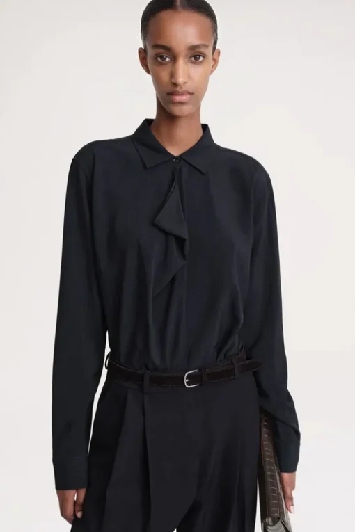 Drape-Front Shirt
