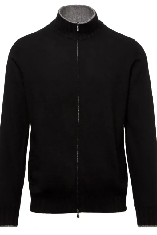 Duvet Cashmere Zip Bomber