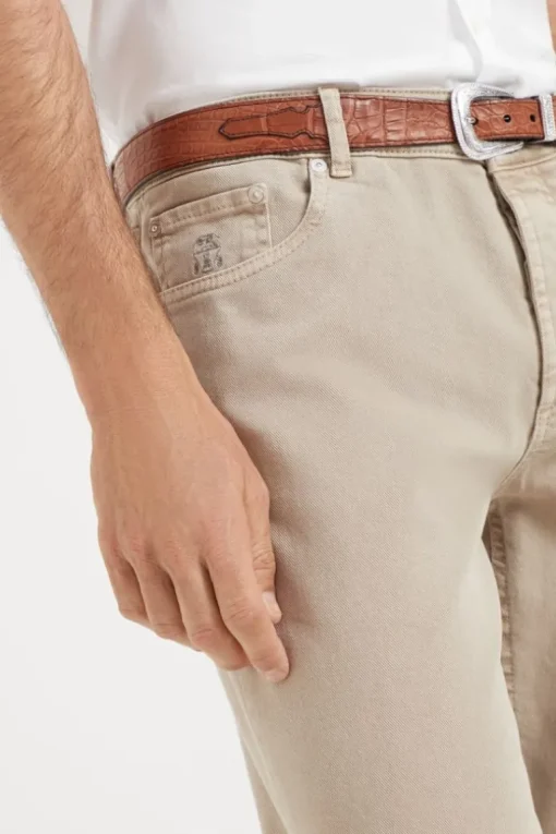 Dyed Denim Trousers