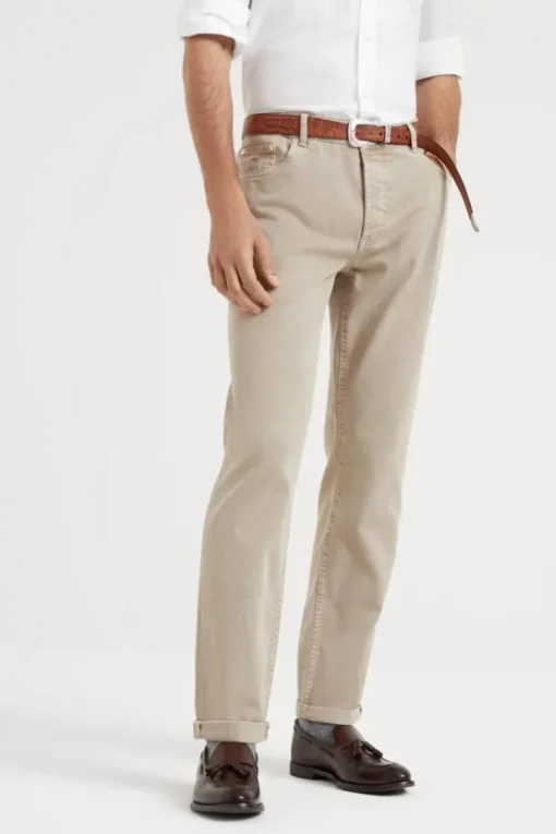 Dyed Denim Trousers