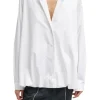Eco Poplin Bubble Hem Shirt Jacket