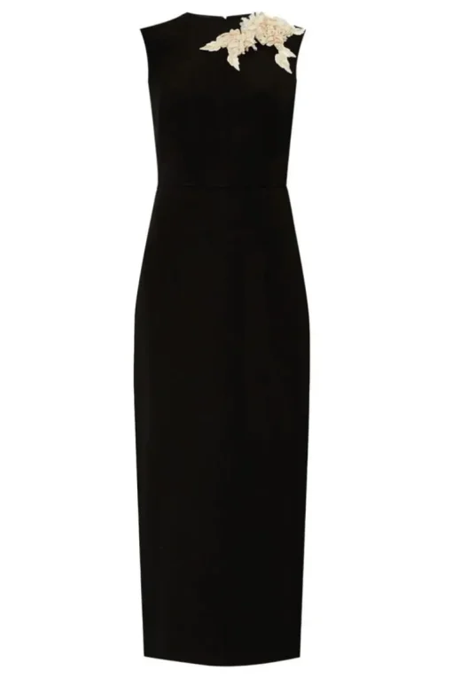 Embellished Pencil Midi Dress