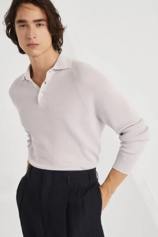 English Rib Knit Polo