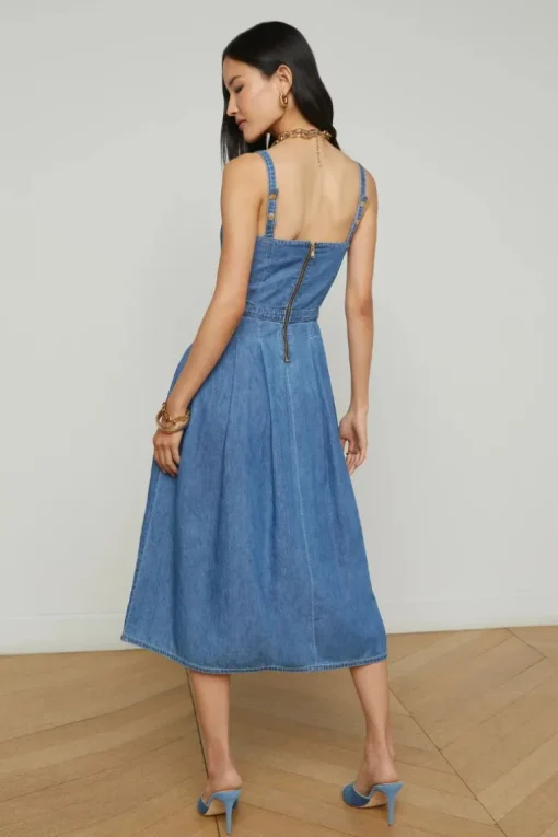 Esmeralda Chambray Dress
