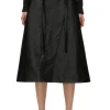 Faux Leather Moto Wrap Skirt