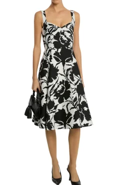 Floral Chiné Bustier Dress