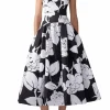 Floral-Print Midi Dress