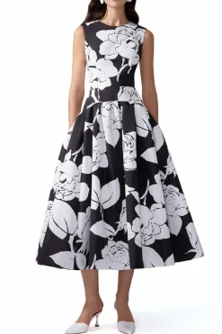 Floral-Print Midi Dress