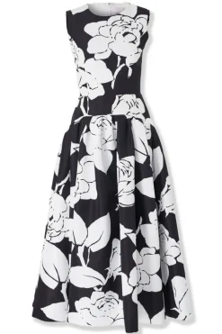 Floral-Print Midi Dress