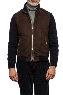 Francis Knit Leather Jacket