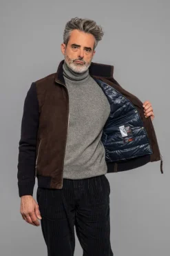 Francis Knit Leather Jacket