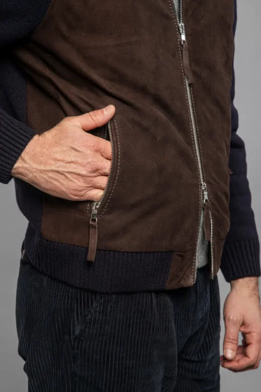 Francis Knit Leather Jacket