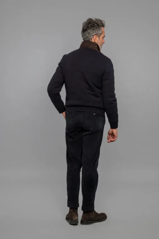 Francis Knit Leather Jacket