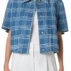 Fringed Check Jacket