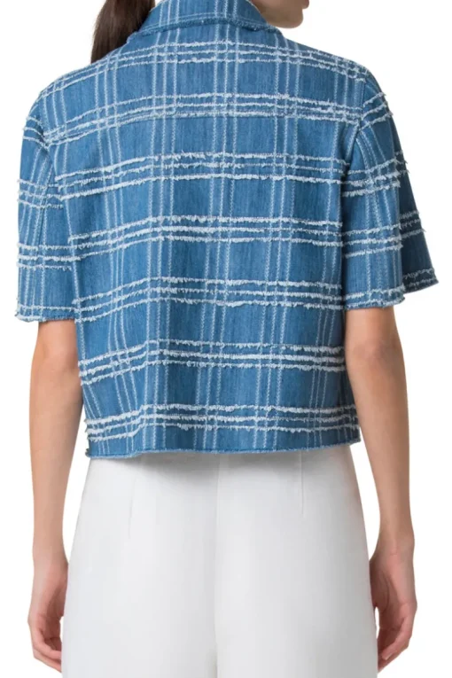 Fringed Check Jacket