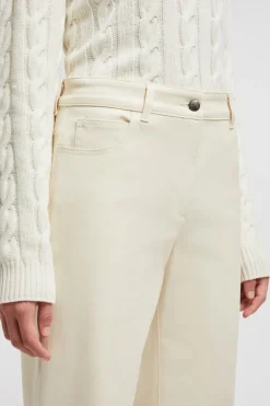 Gabardine Straight Leg Pants