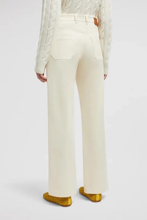 Gabardine Straight Leg Pants