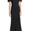 Gathered Sleeve Midi Dress