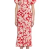Gathered Waist Midi Dress