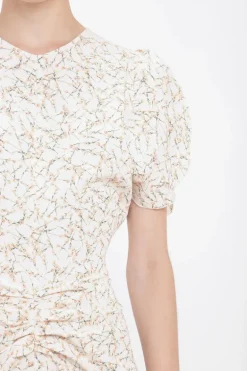 Gathered Waist Midi Dress
