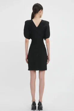 Gathered Waist Mini Dress