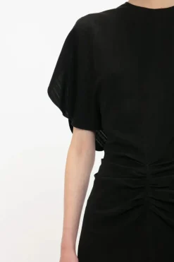 Gathered Waist Mini Dress