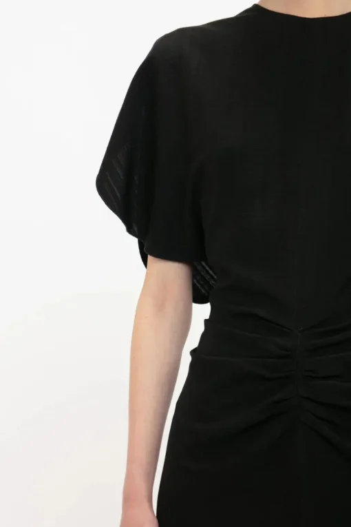 Gathered Waist Mini Dress