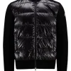 Graphic Padded Wool Cardigan