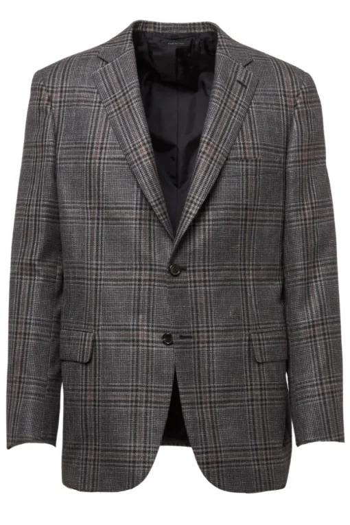 Grey Plaid Sport Jacket