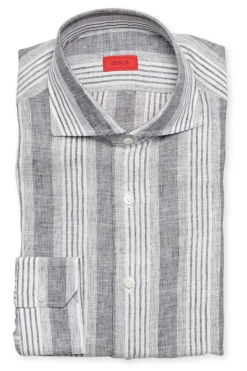Grey Stripe Sport Shirt