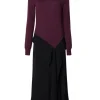 High Neck Tie Detail Dress