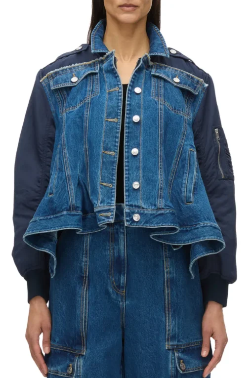 Hybrid Denim Flight Jacket