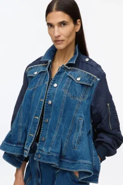 Hybrid Denim Flight Jacket