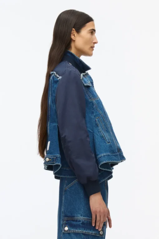Hybrid Denim Flight Jacket