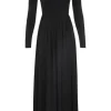 Illustration Metallic Maxi Dress