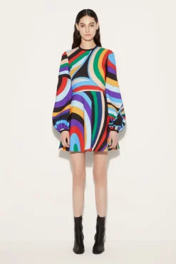 Iride Print Mini Dress