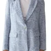 Jacquard Denim Blazer