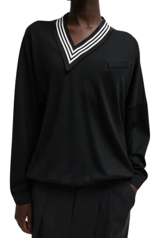 Jersey Tennis Pullover
