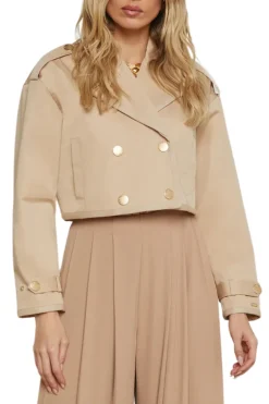 Kento Cropped Trench Coat