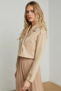 Kento Cropped Trench Coat