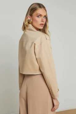 Kento Cropped Trench Coat