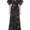 Kimono Sleeve Printed Dress