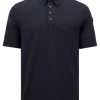 Leather Logo Patch Polo
